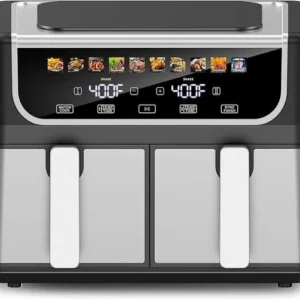 Digital Dual Basket Air Fryer with Easy Touch Controls